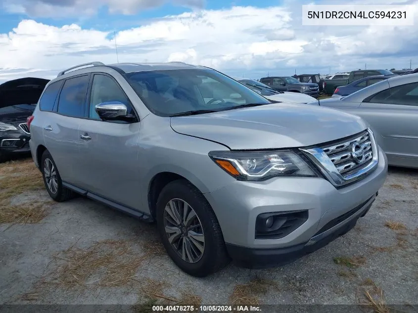 2020 Nissan Pathfinder Sl VIN: 5N1DR2CN4LC594231 Lot: 40478275