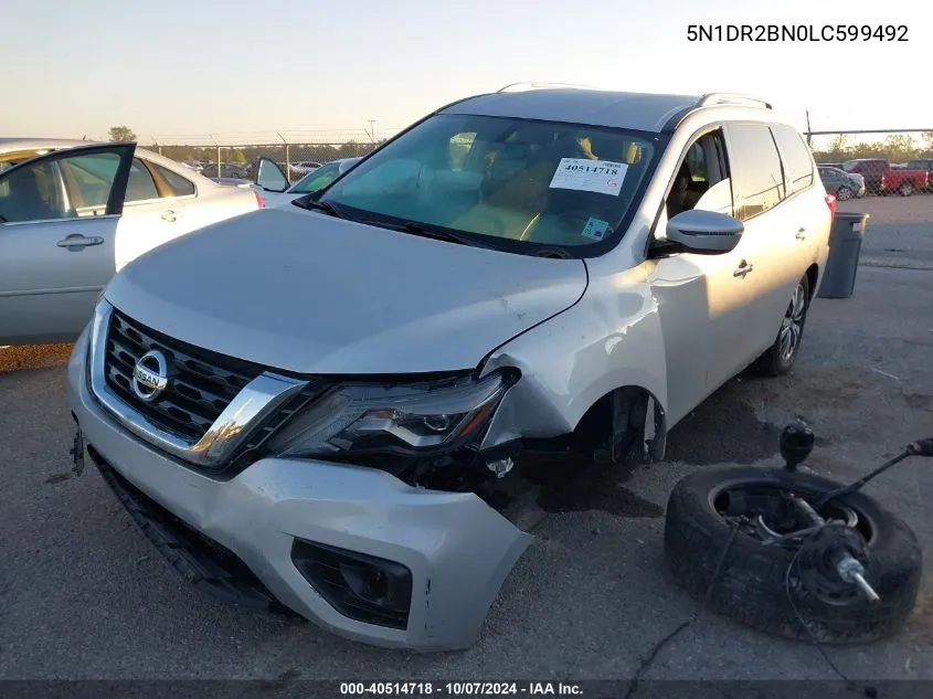 2020 Nissan Pathfinder Sv VIN: 5N1DR2BN0LC599492 Lot: 40514718