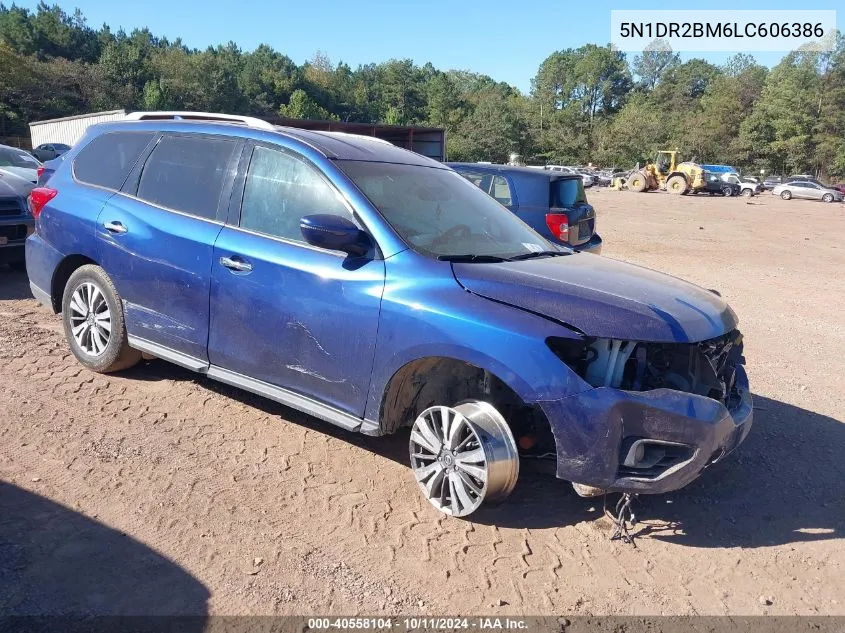 2020 Nissan Pathfinder Sv VIN: 5N1DR2BM6LC606386 Lot: 40558104