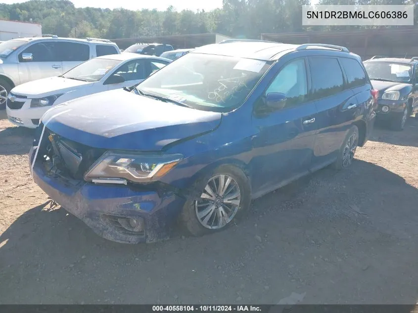 2020 Nissan Pathfinder Sv VIN: 5N1DR2BM6LC606386 Lot: 40558104