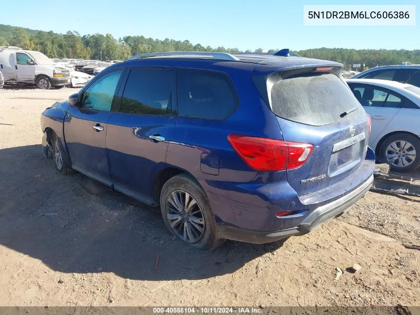 2020 Nissan Pathfinder Sv VIN: 5N1DR2BM6LC606386 Lot: 40558104