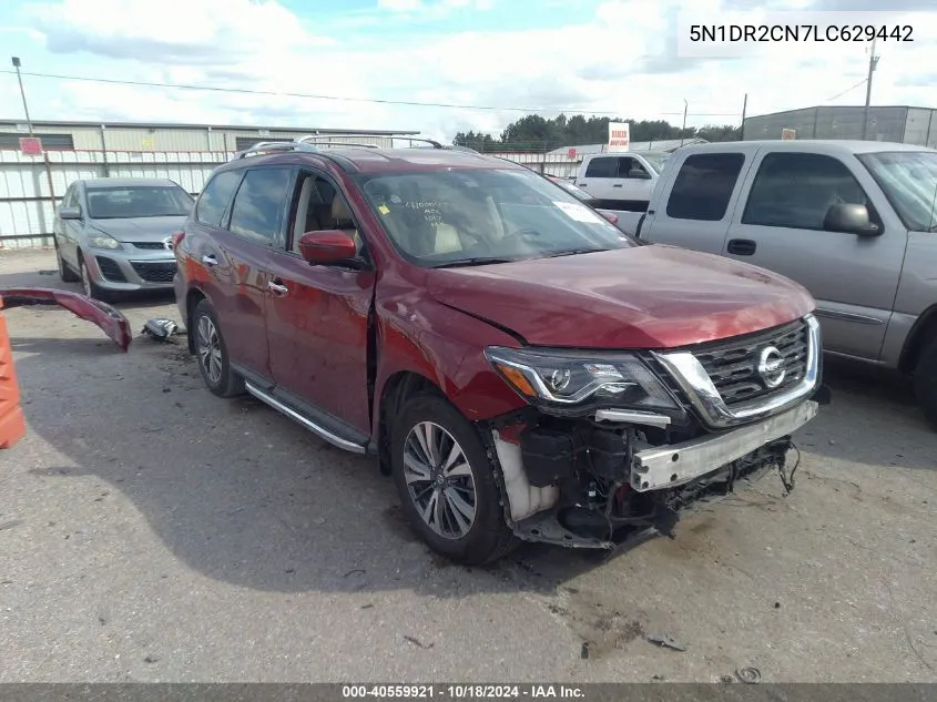 2020 Nissan Pathfinder Sl 2Wd VIN: 5N1DR2CN7LC629442 Lot: 40559921