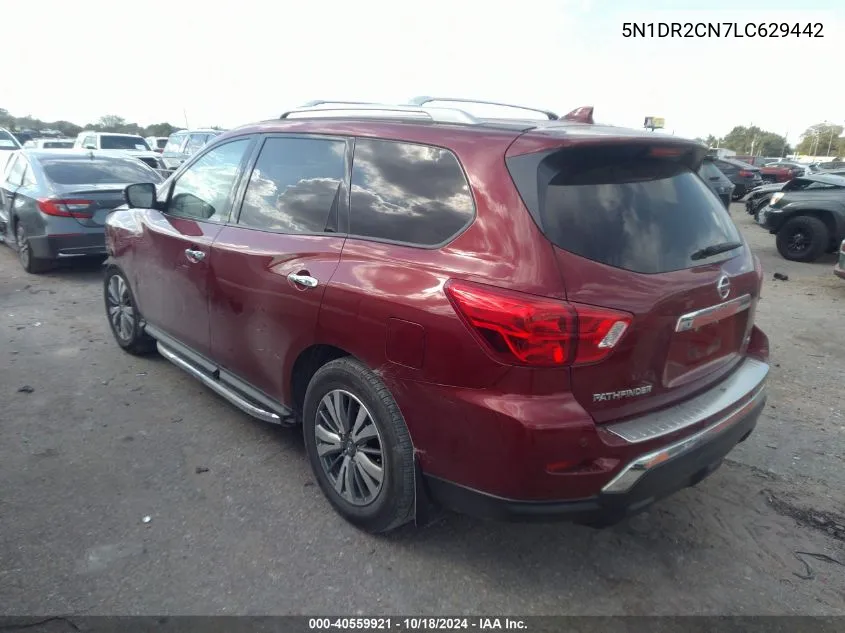 2020 Nissan Pathfinder Sl 2Wd VIN: 5N1DR2CN7LC629442 Lot: 40559921