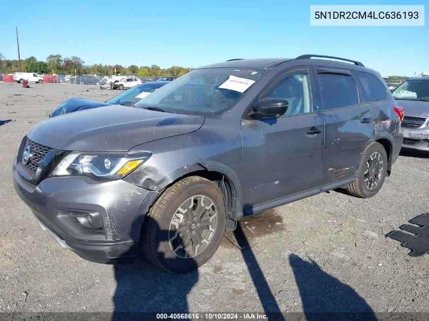 2020 Nissan Pathfinder Sl 4Wd VIN: 5N1DR2CM4LC636193 Lot: 40568616