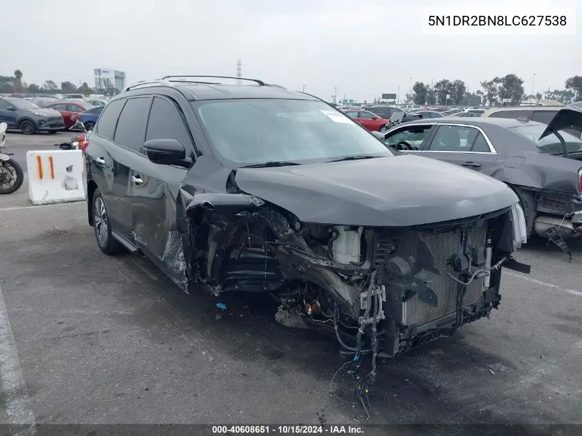 2020 Nissan Pathfinder Sv 2Wd VIN: 5N1DR2BN8LC627538 Lot: 40608651