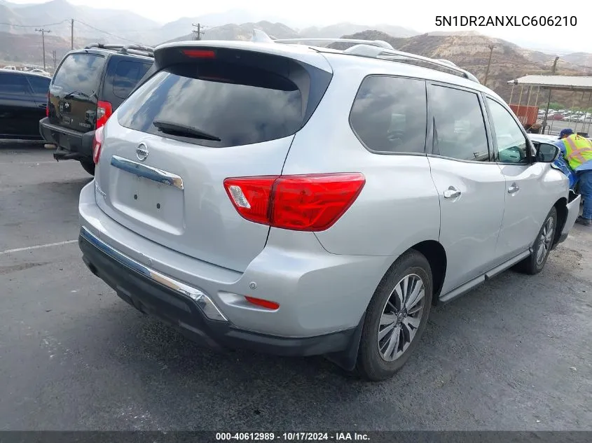 2020 Nissan Pathfinder S 2Wd VIN: 5N1DR2ANXLC606210 Lot: 40612989