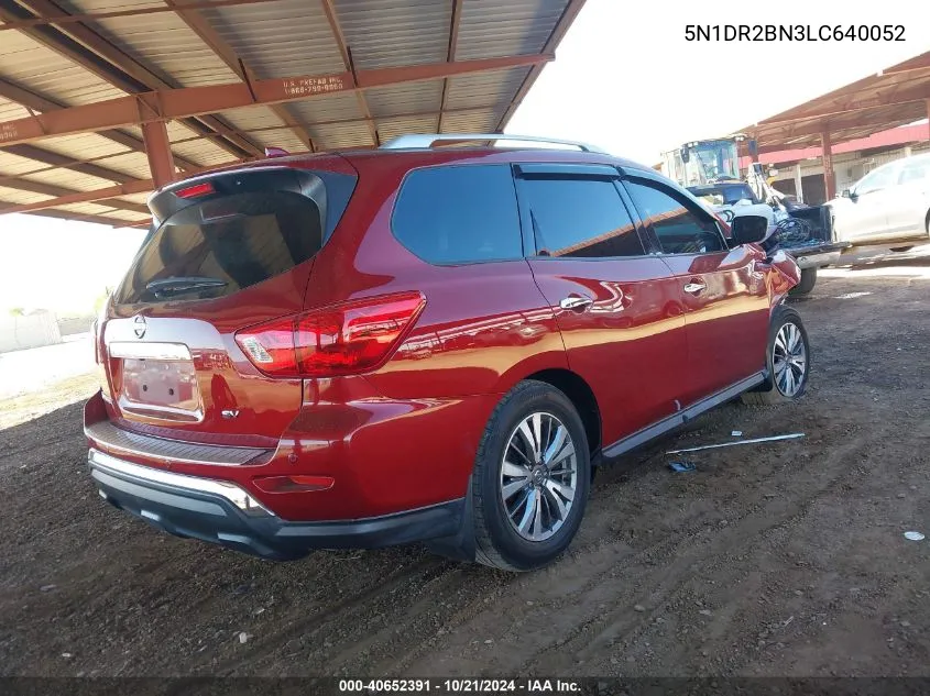 2020 Nissan Pathfinder Sv 2Wd VIN: 5N1DR2BN3LC640052 Lot: 40652391