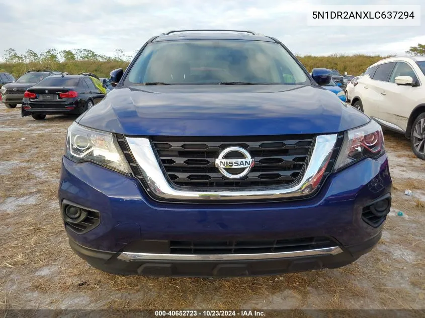 2020 Nissan Pathfinder S 2Wd VIN: 5N1DR2ANXLC637294 Lot: 40652723