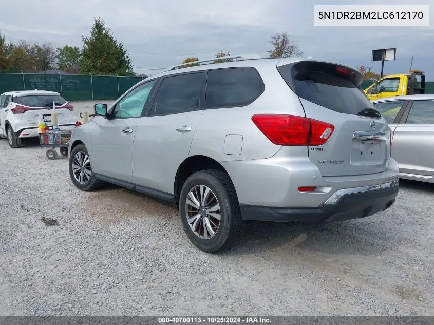 2020 Nissan Pathfinder Sv 4Wd VIN: 5N1DR2BM2LC612170 Lot: 40700113