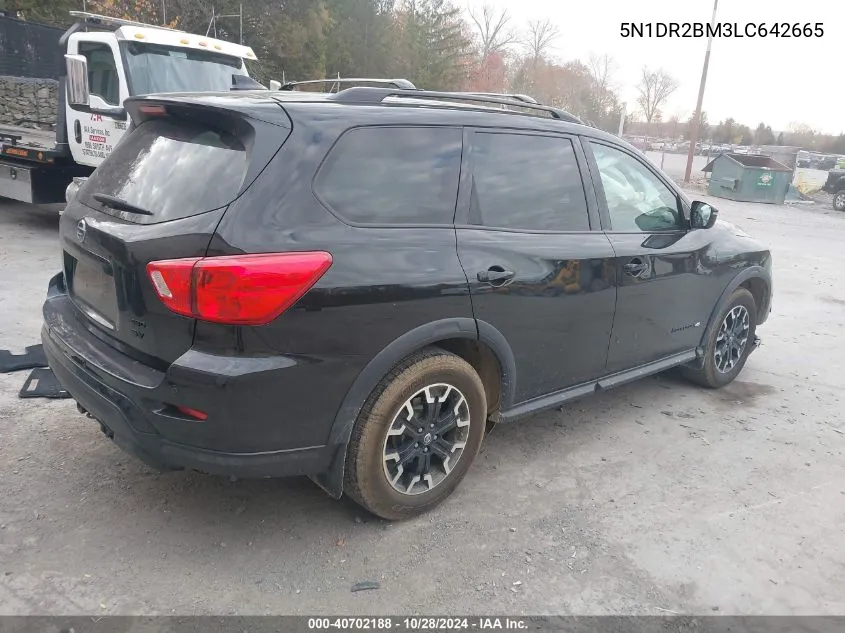 2020 Nissan Pathfinder Sv 4Wd VIN: 5N1DR2BM3LC642665 Lot: 40702188