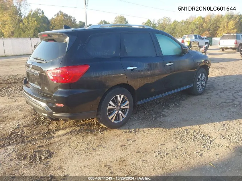 2020 Nissan Pathfinder Sl 2Wd VIN: 5N1DR2CN0LC601644 Lot: 40711249