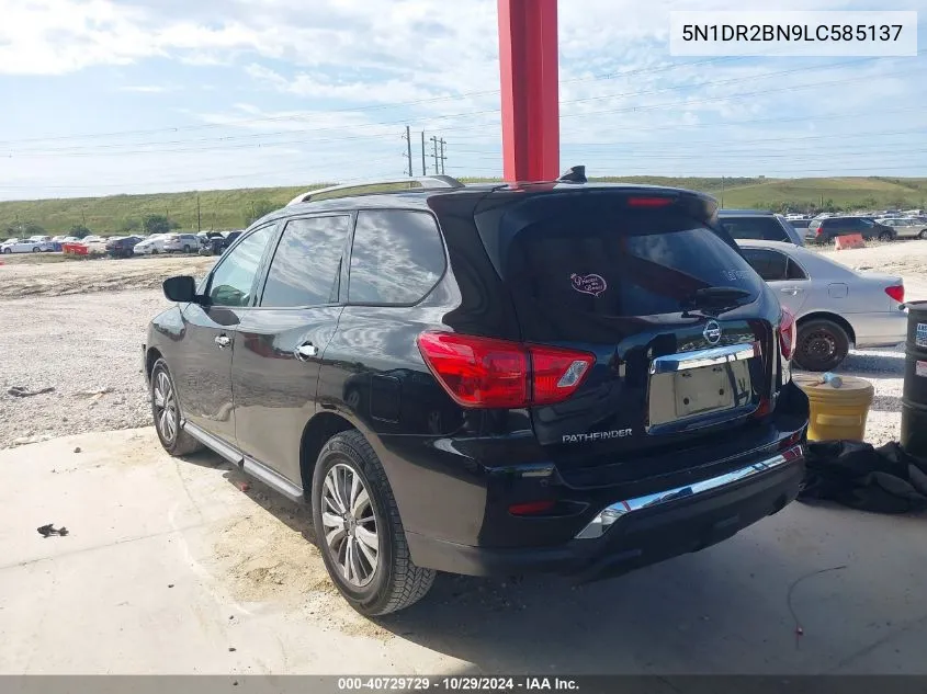 2020 Nissan Pathfinder Sv 2Wd VIN: 5N1DR2BN9LC585137 Lot: 40729729