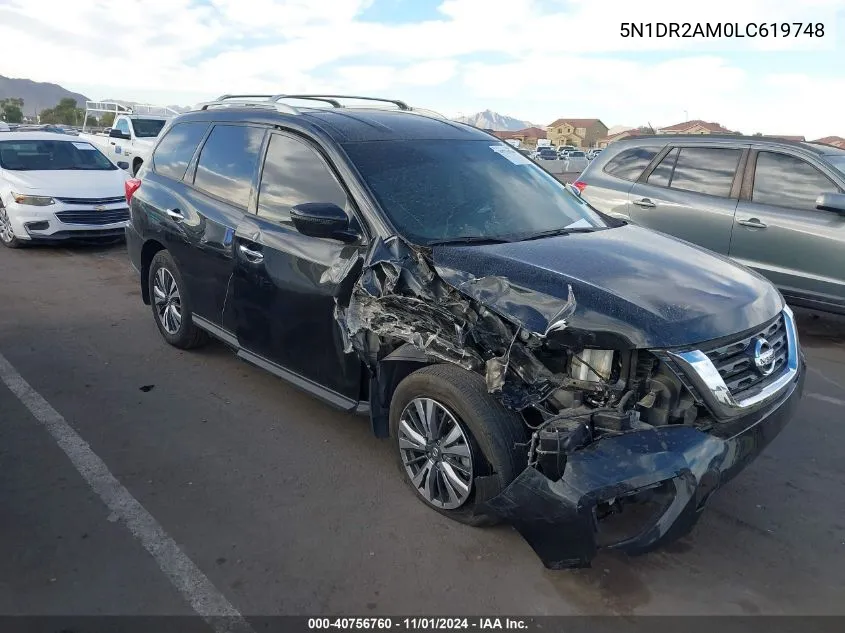 5N1DR2AM0LC619748 2020 Nissan Pathfinder S 4Wd