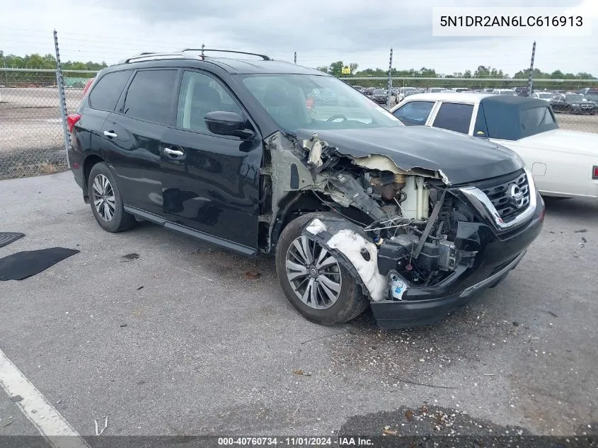 2020 Nissan Pathfinder S 2Wd VIN: 5N1DR2AN6LC616913 Lot: 40760734