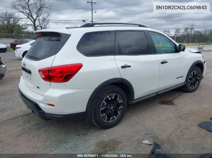 2020 Nissan Pathfinder Sl 2Wd VIN: 5N1DR2CN2LC609843 Lot: 40768671