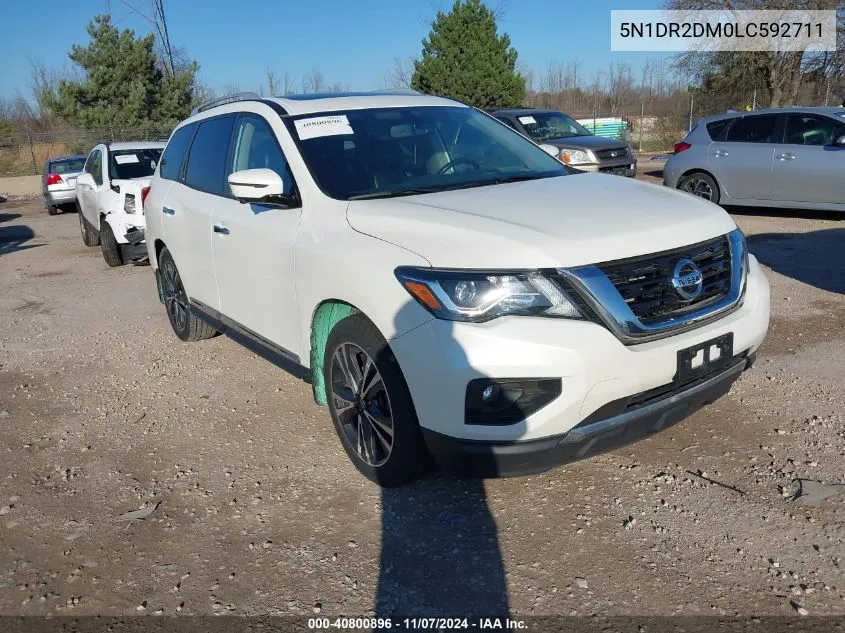 2020 Nissan Pathfinder Platinum 4Wd VIN: 5N1DR2DM0LC592711 Lot: 40800896