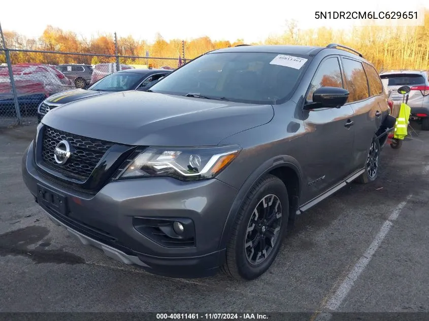 2020 Nissan Pathfinder Sl 4Wd VIN: 5N1DR2CM6LC629651 Lot: 40811461