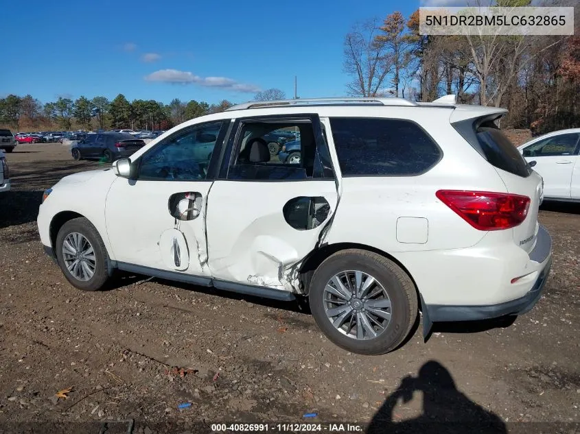 2020 Nissan Pathfinder Sv 4Wd VIN: 5N1DR2BM5LC632865 Lot: 40826991