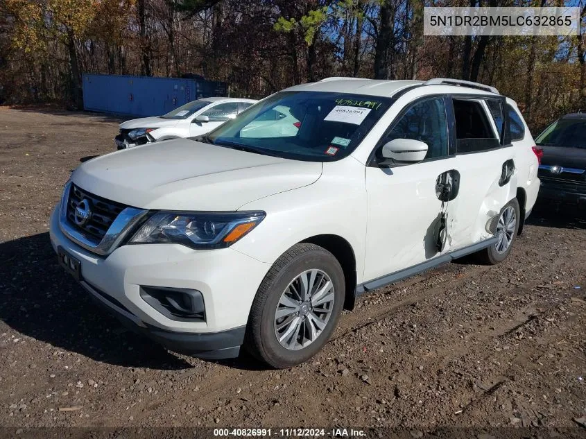 2020 Nissan Pathfinder Sv 4Wd VIN: 5N1DR2BM5LC632865 Lot: 40826991