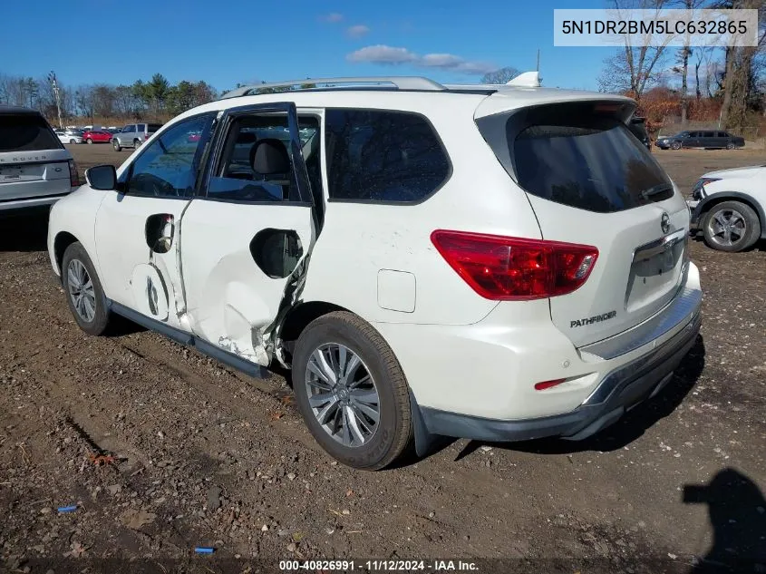 2020 Nissan Pathfinder Sv 4Wd VIN: 5N1DR2BM5LC632865 Lot: 40826991