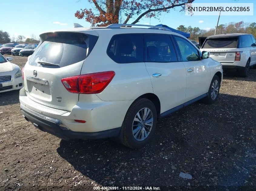 2020 Nissan Pathfinder Sv 4Wd VIN: 5N1DR2BM5LC632865 Lot: 40826991