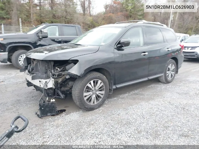 2020 Nissan Pathfinder Sv 4Wd VIN: 5N1DR2BM1LC626903 Lot: 40827371