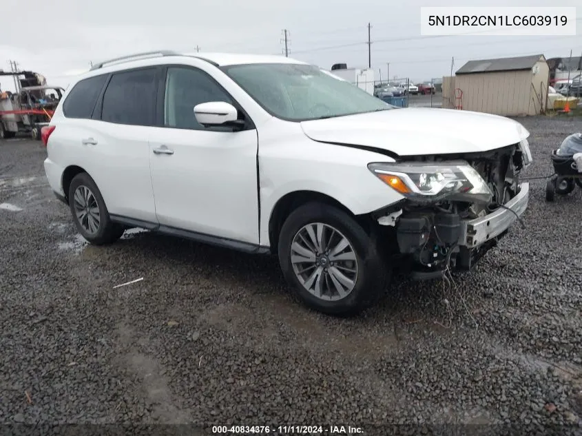 2020 Nissan Pathfinder Sl 2Wd VIN: 5N1DR2CN1LC603919 Lot: 40834376