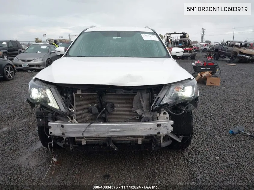 2020 Nissan Pathfinder Sl 2Wd VIN: 5N1DR2CN1LC603919 Lot: 40834376