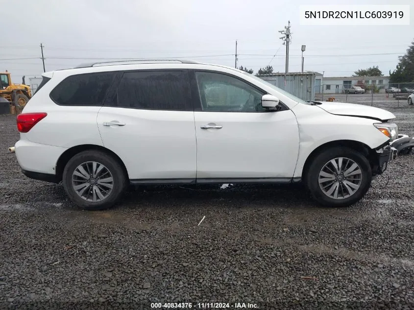 2020 Nissan Pathfinder Sl 2Wd VIN: 5N1DR2CN1LC603919 Lot: 40834376