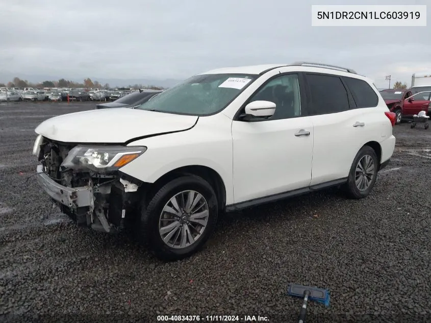 2020 Nissan Pathfinder Sl 2Wd VIN: 5N1DR2CN1LC603919 Lot: 40834376