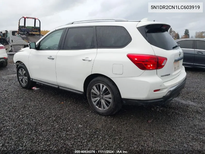 2020 Nissan Pathfinder Sl 2Wd VIN: 5N1DR2CN1LC603919 Lot: 40834376