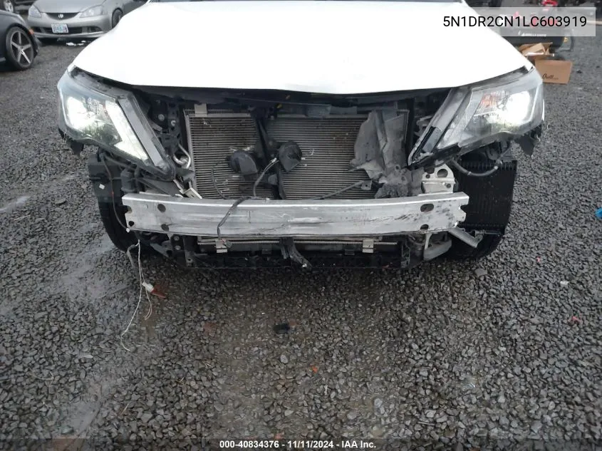 2020 Nissan Pathfinder Sl 2Wd VIN: 5N1DR2CN1LC603919 Lot: 40834376