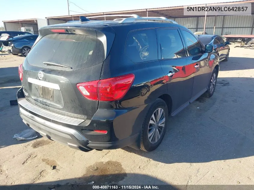 2020 Nissan Pathfinder S 2Wd VIN: 5N1DR2AN9LC642857 Lot: 40871163