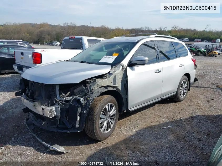 2020 Nissan Pathfinder Sv 2Wd VIN: 5N1DR2BN0LC600415 Lot: 40871732