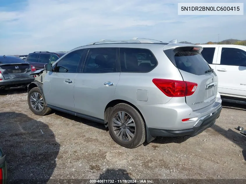 2020 Nissan Pathfinder Sv 2Wd VIN: 5N1DR2BN0LC600415 Lot: 40871732