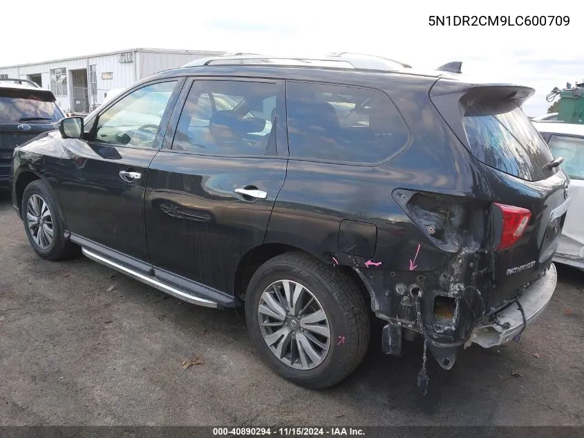 2020 Nissan Pathfinder Sl 4Wd VIN: 5N1DR2CM9LC600709 Lot: 40890294