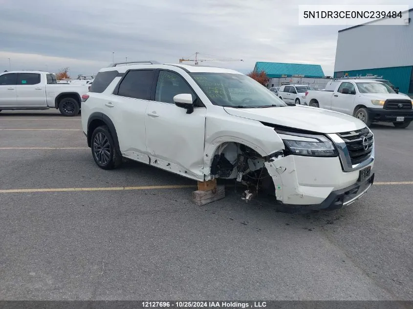 2022 Nissan Pathfinder VIN: 5N1DR3CE0NC239484 Lot: 12127696