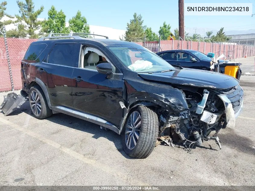 5N1DR3DH8NC234218 2022 Nissan Pathfinder Platinum 2Wd