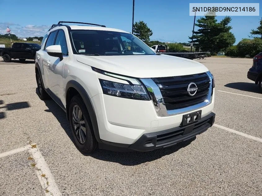 2022 Nissan Pathfinder Sv VIN: 5N1DR3BD9NC214186 Lot: 40304512