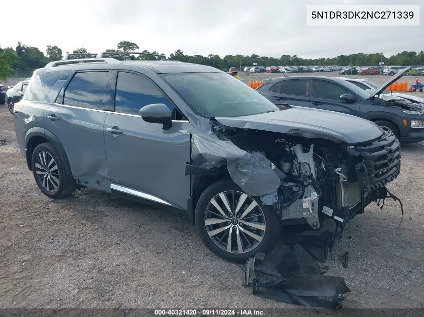 5N1DR3DK2NC271339 2022 Nissan Pathfinder Platinum