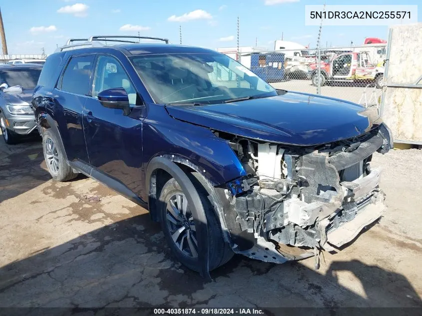 2022 Nissan Pathfinder Sl 2Wd VIN: 5N1DR3CA2NC255571 Lot: 40351874