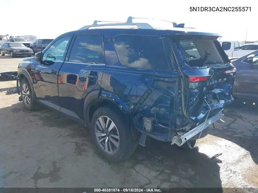 2022 Nissan Pathfinder Sl 2Wd VIN: 5N1DR3CA2NC255571 Lot: 40351874