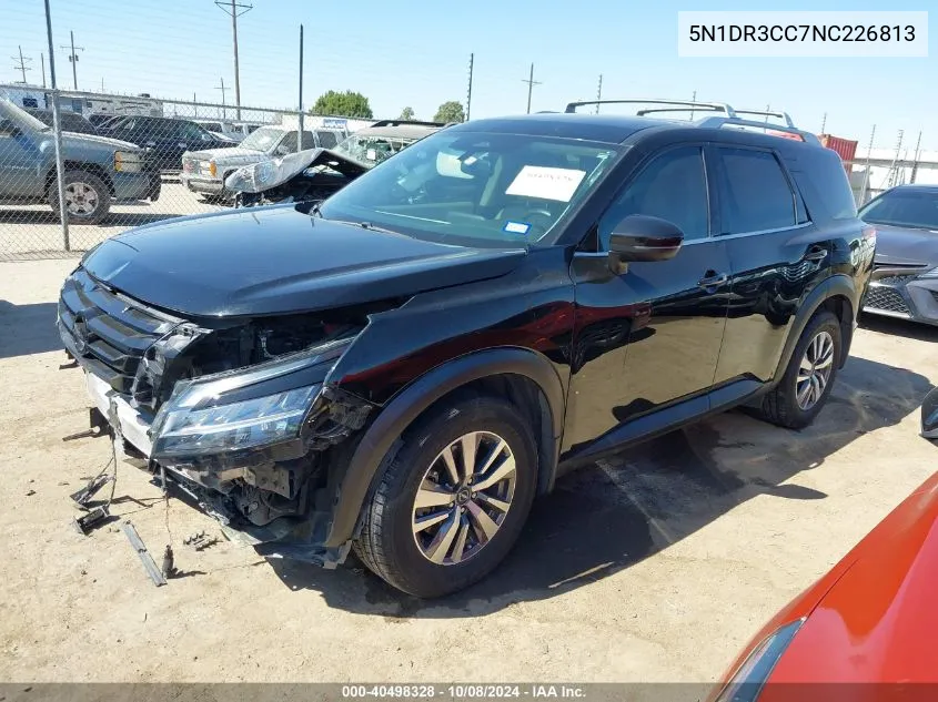 2022 Nissan Pathfinder Sl 4Wd VIN: 5N1DR3CC7NC226813 Lot: 40498328