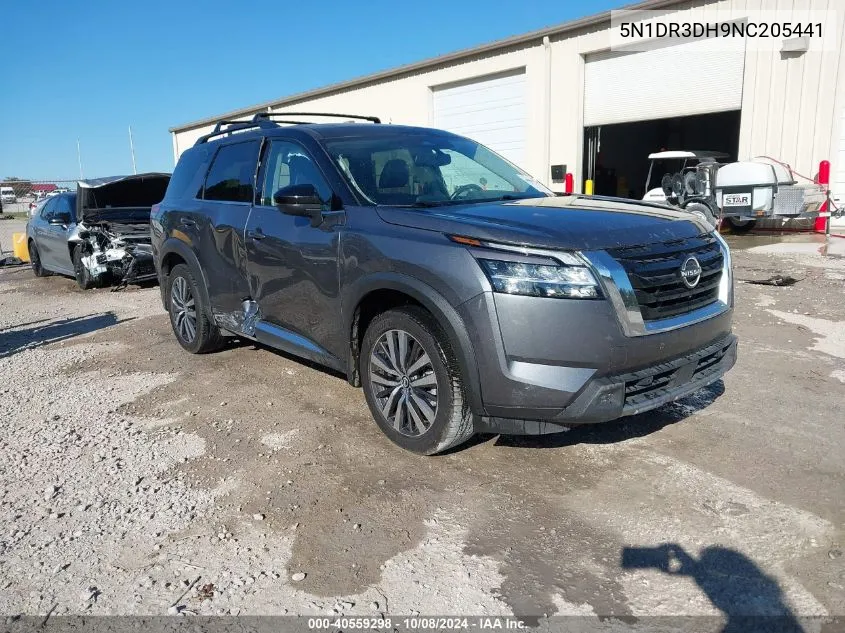 2022 Nissan Pathfinder Platinum 2Wd VIN: 5N1DR3DH9NC205441 Lot: 40559298