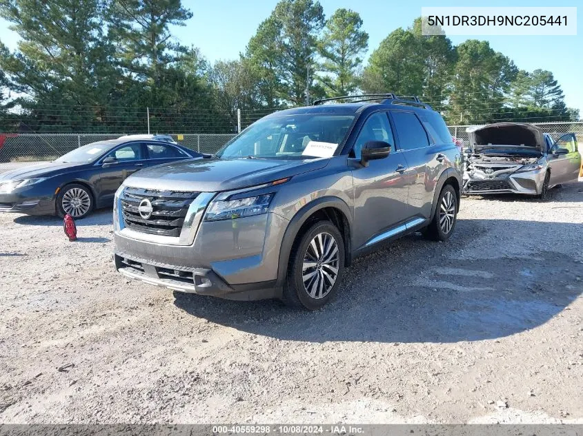 2022 Nissan Pathfinder Platinum 2Wd VIN: 5N1DR3DH9NC205441 Lot: 40559298