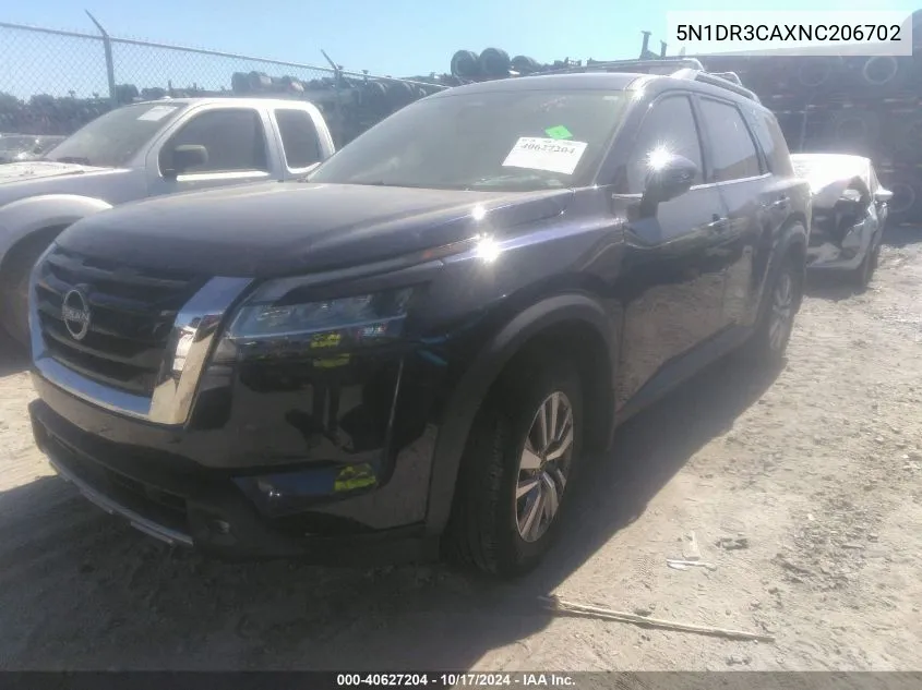 2022 Nissan Pathfinder VIN: 5N1DR3CAXNC206702 Lot: 40627204