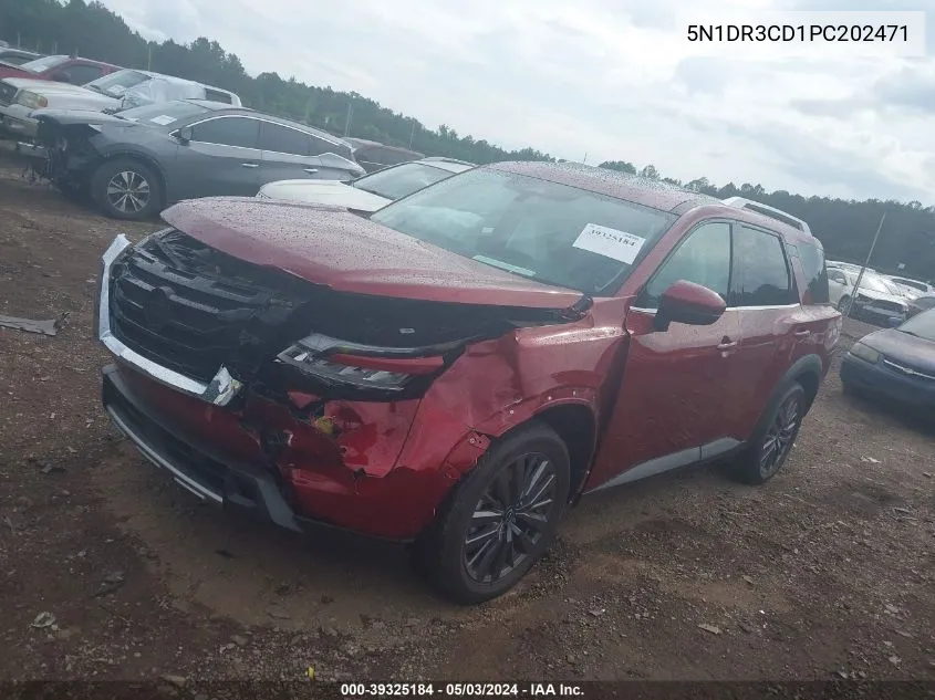 2023 Nissan Pathfinder Sl 4Wd VIN: 5N1DR3CD1PC202471 Lot: 39325184