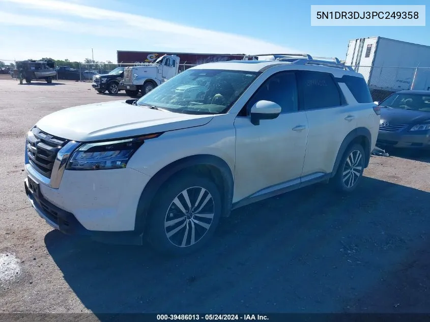 2023 Nissan Pathfinder Platinum 4Wd VIN: 5N1DR3DJ3PC249358 Lot: 39486013