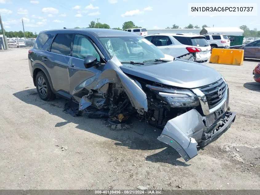 2023 Nissan Pathfinder S 4Wd VIN: 5N1DR3AC6PC210737 Lot: 40139496