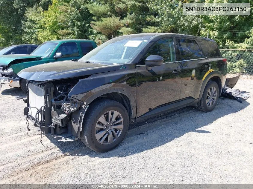 2023 Nissan Pathfinder S 4Wd VIN: 5N1DR3AC8PC263150 Lot: 40262479